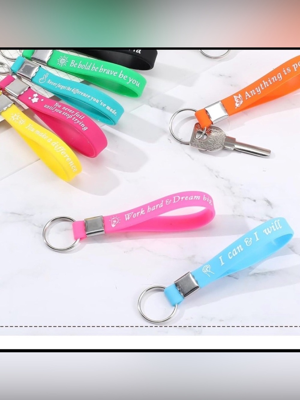 (1 count ) Silicone keychain